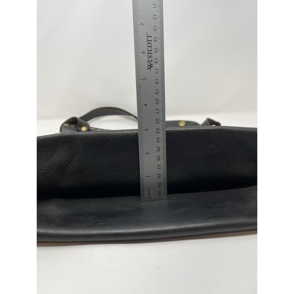 Paolo Angelucci Leather Black Brass Hardwear Studded Tote Bag Retail $400.00 - Picture 15 of 16